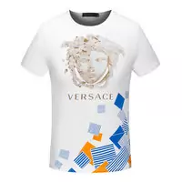 versace tee shirt cotton 1969 italia contrast medusa white